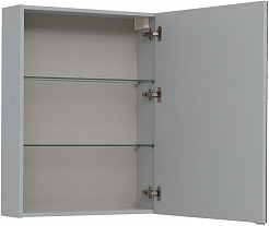 Aquanet Зеркальный шкаф Алвита New 70 серый матовый – фотография-2